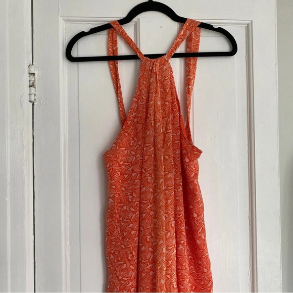 DVF Diane Von Furstenberg Silk Tent Dress Lilita Ogami Orange Size P - Picture 2 of 6